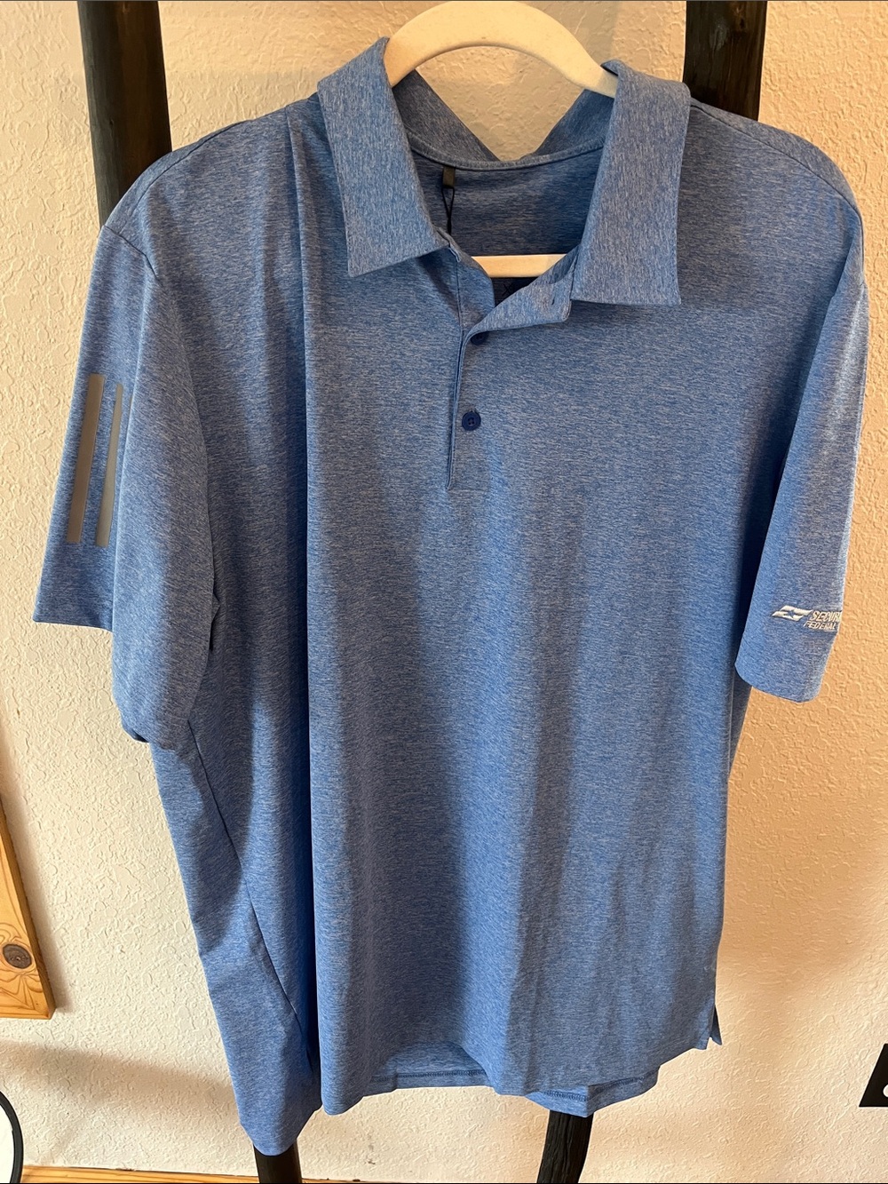 Men's Blue Performance Polo Shirt
